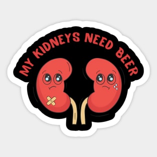 Sad Kidneys Sticker